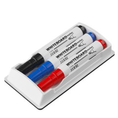 Popisova� na tabule a flipchartov� tabule, 1-3 mm, ku�elov�, ICO "11 XXL", 3 r�zne farby +stierka