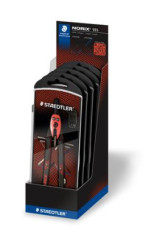 Kru�idlo, prec�zne, 3-dielne, STAEDTLER "Norix� 555", �erven�