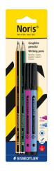 Grafitov� ceruzka a liner, sada, STAEDTLER "Noris� colour edition set", liner fialovej a modrej farby