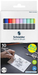 Sada tetcovch pier, s ohybnm hrotom, SCHNEIDER "Paint-It 070", 10 rznych farieb