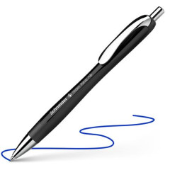 Gu���kov� pero, 0,7 mm, stl��ac� mechanizmus, SCHNEIDER "Slider Rave XB", �ierne, modr�