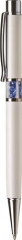 Gu���kov� pero, Crystals from SWAROVSKI�, biele, so zaf�rovo modr�mi kri�t�mi v strede tela, 14cm