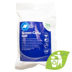 istiace utierky, pre istenie obrazoviek, antistatick, mono doplni, 100 ks, AF "Screen-Clene Refill"