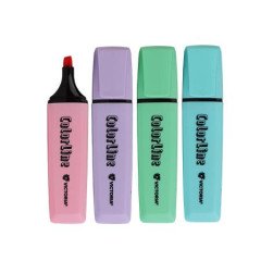 Zvrazova, sada, 1-5 mm, VICTORIA OFFICE, "ColorLine", 4 rzne pastelov farby