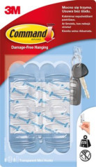 Mini plastov veiak, 3M "Command", priehadn