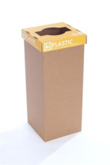 Odpadkov k na trieden odpad, recyklovan, anglick popis, 50 l, RECOBIN "Office", lt