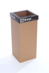 Odpadkov k na trieden odpad, recyklovan, anglick popis, 50 l, RECOBIN "Office", ierna