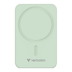 Power banka, extern batria, magnetick, 20 000 mAh, stojanek, VERBATIM "Charge n Go Essentials", zelen