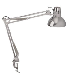 Stolov lampa, sporn, MAUL "Study", strieborn